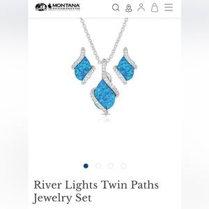River Lights Twin Paths Jewelry Set Montana Silversmiths